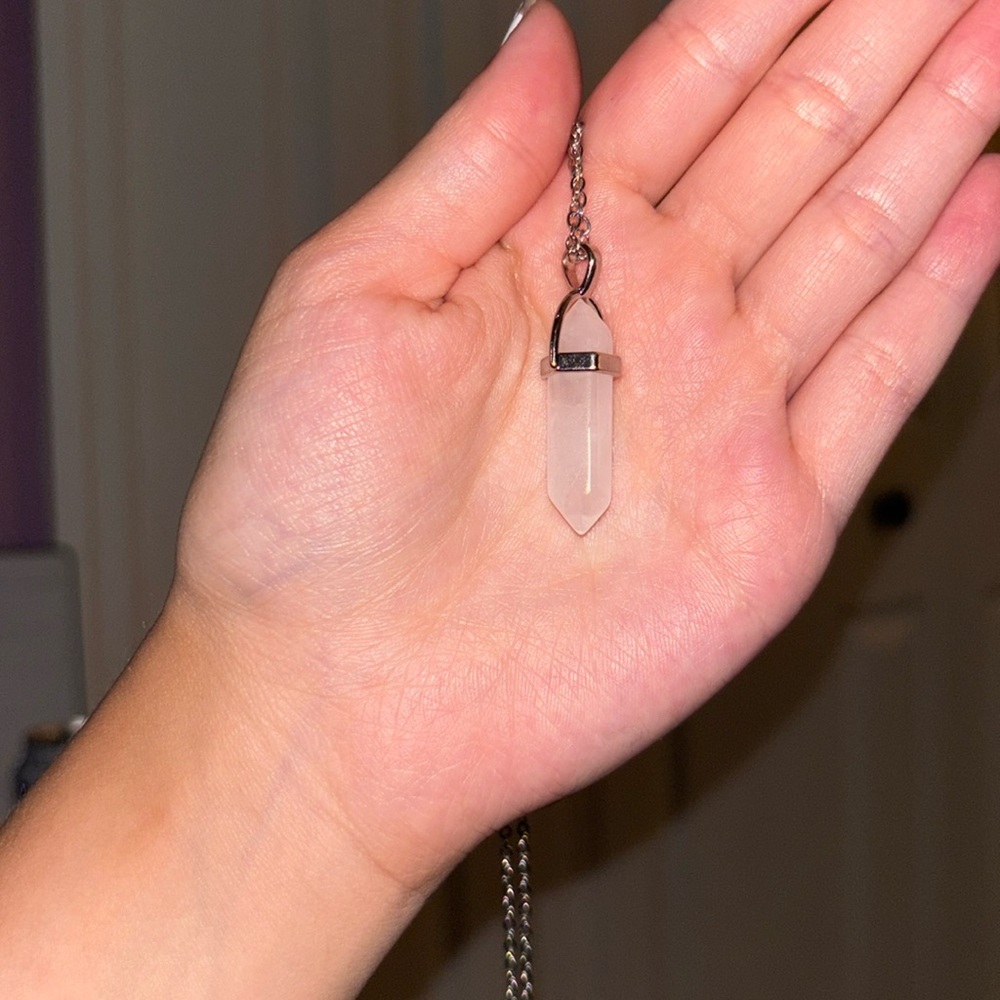 Handmade Rose Quartz Necklace
